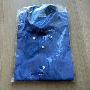 MENS  BROOKS BROTHERS LONG SLEEVE COTTON BUTTON DOWN COTTON SHIRT NEW